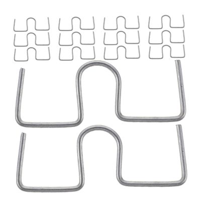 Yardwe 40-Piece Fruit Tree Branch Training Clips, Galvanized Metal, Silver