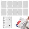 Transparent PVC 5-Ring Loose-Leaf Refill, M5, 10 Sheets view 1