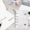 Transparent PVC 5-Ring Loose-Leaf Refill, M5, 10 Sheets view 2