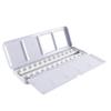 Durlo Empty Watercolor Palette, Metal Tin with 26 Half Pans and Lid view 3