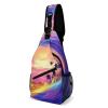 Stylish Ocean-Wave Sports Crossbody Bag view 1