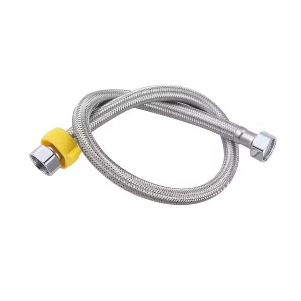 1-Piece 1/2-Inch 150 cm Type A Stainless Steel 304 Braided Flexible Water Hose