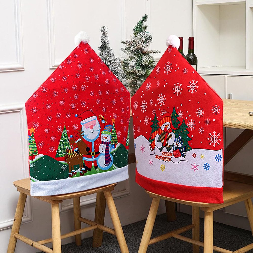 XTDMJ Christmas Chair Covers, Set of 6
