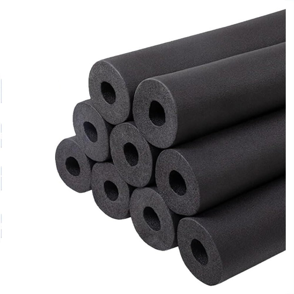 Black Rubber Foam Pipe Insulation, 6–110 mm ID, 9–30 mm Thick, 16×15 mm×1.9 m