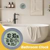 Generic Bathroom Clock with Waterproof LCD Display, Temperature and Date view 2