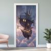 3D Self-Adhesive Spaceship Door Wallpaper, Waterproof Vinyl, 95 x 210 cm view 1
