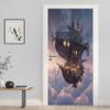3D Self-Adhesive Spaceship Door Wallpaper, Waterproof Vinyl, 95 x 210 cm view 3