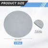 sourcing map 2-Pack Round A36 Steel Plates, 2 mm x 20.3 cm, Black, Hot-Rolled, Weldable view 2