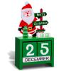 2025 Christmas Countdown Advent Calendar - Santa Claus (Green Santa) view 1