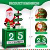 2025 Christmas Countdown Advent Calendar - Santa Claus (Green Santa) view 2
