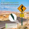 Danoib 1.8 m Metal Yard Sign Post for 25.4–45.7 cm Signs view 3