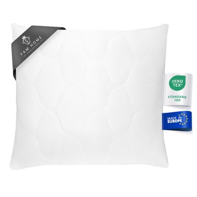 FAM Home 80 x 80 cm Pillow, Washable and Breathable