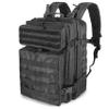 Owwasd 45L Military Backpack for Men, Waterproof Tactical Hiking Backpack, Black view 1