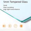 KAXLDHH Vertical Sliding Window with Locking Handle, Aluminum Service Window for RVs, 38 x 40 in/97 x 102 cm view 3