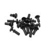 20-Piece Black Nylon Plastic R-Type Expansion Rivet Clips, Screw Nuts, and PCB Fasteners R2024-R6080 (R2056, 20 pcs) view 3