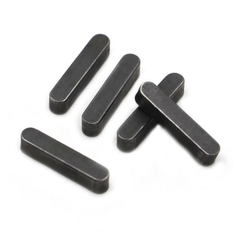 10-Pack Round-Ended Parallel Keys for Drive Shafts, 4 × 4 × 16 mm