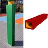 MTNBHH Square Post Padding, Waterproof Anti-Collision Cover for Basketball Courts, Gyms and Playgrounds (Red, 10 x 10 cm / 3.9 x 3.9 in) view 1