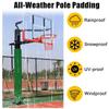 MTNBHH Square Post Padding, Waterproof Anti-Collision Cover for Basketball Courts, Gyms and Playgrounds (Red, 10 x 10 cm / 3.9 x 3.9 in) view 2