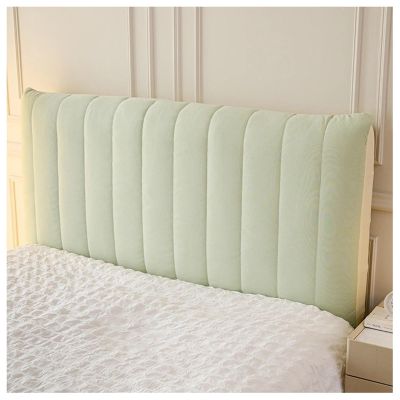 YUEZHONG Linen Headboard Cover for King and Queen Beds, Light Green, 180 x 60 cm