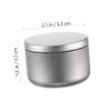 GALPADA 12-Pack Round Tin Candle Tins with Lids, Silver view 2