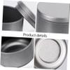 GALPADA 12-Pack Round Tin Candle Tins with Lids, Silver view 4