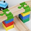 Wooden Train Track Connectors, 10-Piece Set view 3