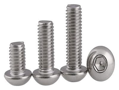 Black Carbon Steel Hex Socket Machine Screws, Grade 12.9, M8 x 10 mm