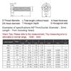 Black Carbon Steel Hex Socket Machine Screws, Grade 12.9, M8 x 10 mm view 3