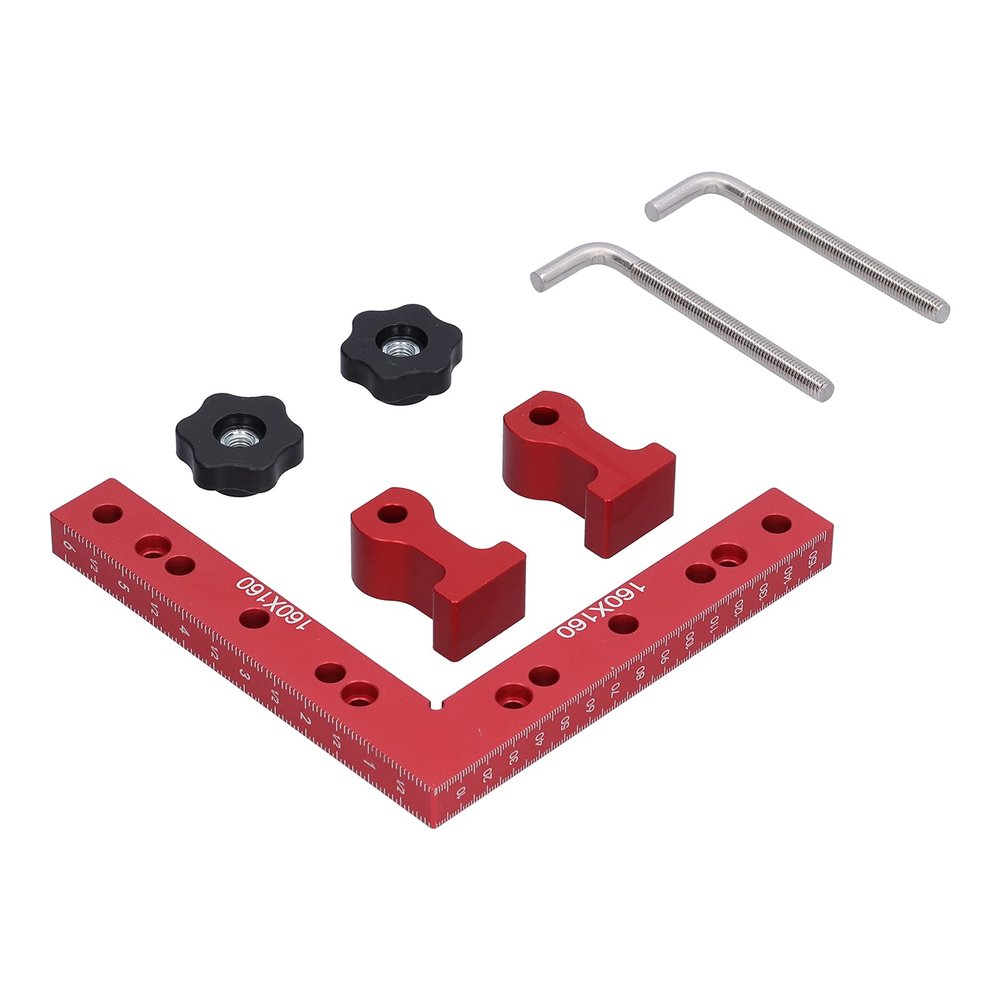 Woodworking Right-Angle Clamp, 90° Positioning Square, 160 x 160 mm