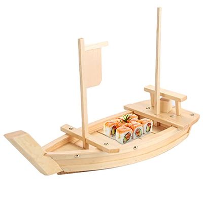 Wooden Sushi Boat Serving Tray, 120 cm