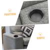 TOGEVAL Stainless Steel Replacement Cup Holder Insert for Sofa and Boat, Black view 3