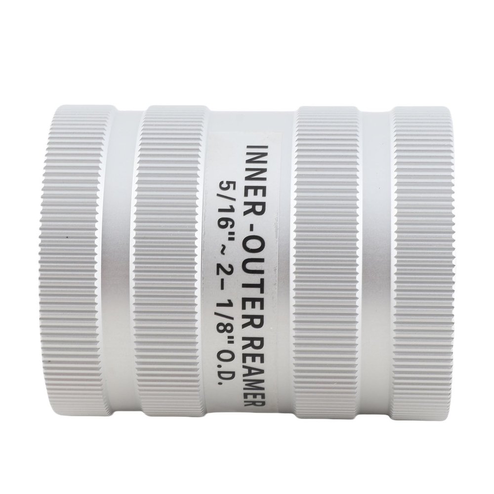 Bamjour Pipe Reamer, Stainless Steel, 1/4 to 2 1/8 in, PVC Pipe Deburring Tool