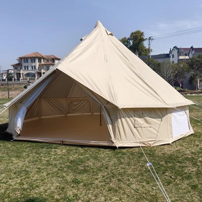 Outdoor Glamping 300D Oxford 5 m Bell Tent with Sewn-In Groundsheet