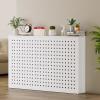 Modern White Radiator Cover with Shelf, 100 x 70 x 20 cm view 2