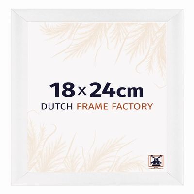 Dutch Frame Factory - Picture Frame 18x24 cm, High-Gloss White - MDF