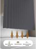 Blackout Foldable Invisible Magnetic Door Curtain, Gray, W80 x H220 cm view 2