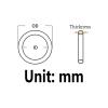 2,090-Piece Black Nitrile Rubber O-Ring Seal Set, 1 mm Thick (OD 17 x ID 15, 20 pcs.) view 2