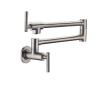 JVDDI Wall-Mounted Folding Pot Filler Faucet, Brushed Nickel view 1