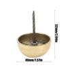4PCS Antique Brass Upholstery Tacks, Decorative Round-Head Furniture Nails for Sofas and Chairs view 2