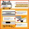 Stainless Steel LPG Countertop Gas Fryer with Baskets view 4