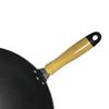 YNIYUJKL Classic Uncoated Cast-Iron Wok Pan, 34 cm view 4