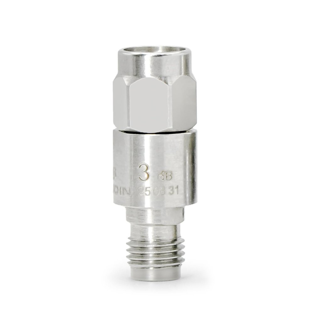 TOJOIN 12.4 GHz 3 dB RF Coaxial Attenuator, 2 W, 50 Ohm, SMA Plug to Jack, 5-Pack