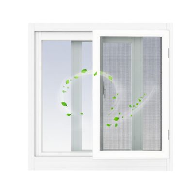 Flush-Mount Sliding Shed Window, White, 74 x 45 cm