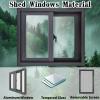 Flush-Mount Sliding Shed Window, White, 74 x 45 cm view 3