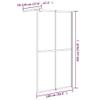 CIOURSTO Shower Screen - 5 mm Clear Tempered Glass, Adjustable Width, with Stainless Steel Support Bar (100 x 195 cm) view 3