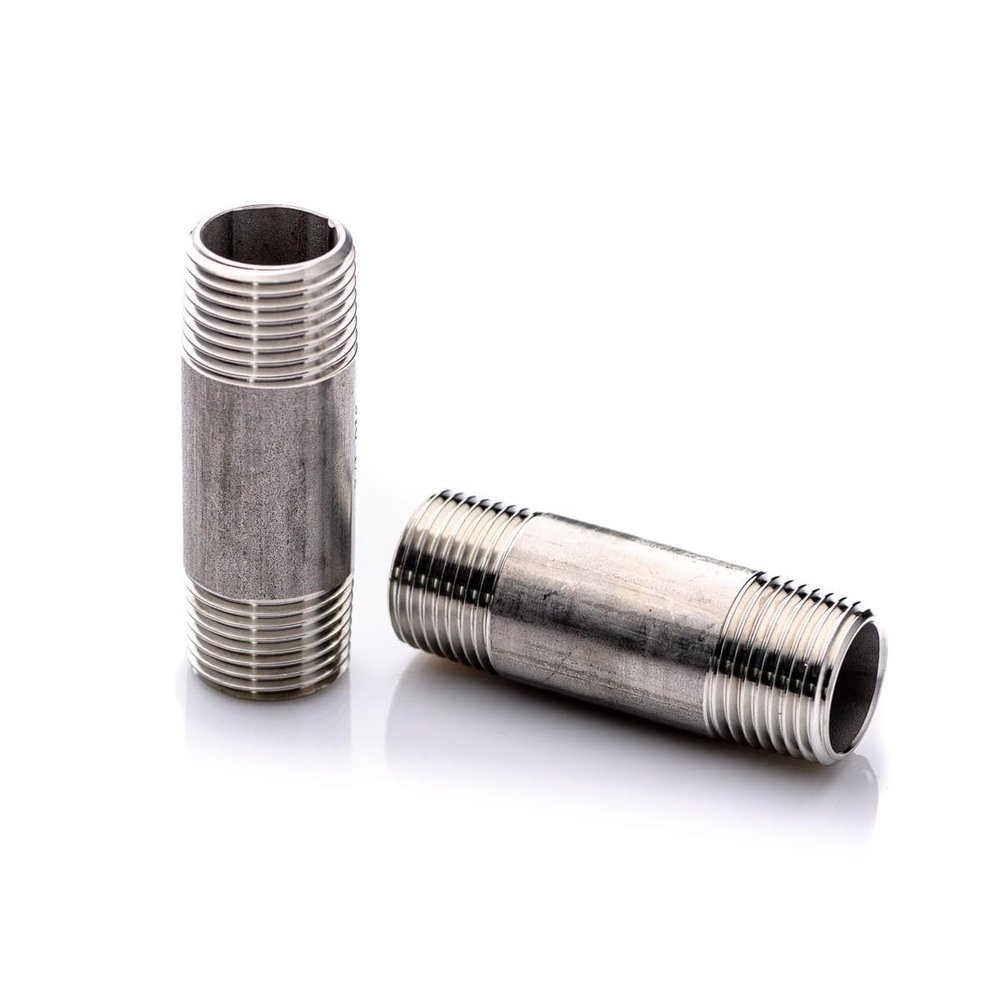 POLBERIS 3/4" x 60 mm Stainless Steel 316 Double Pipe Nipple