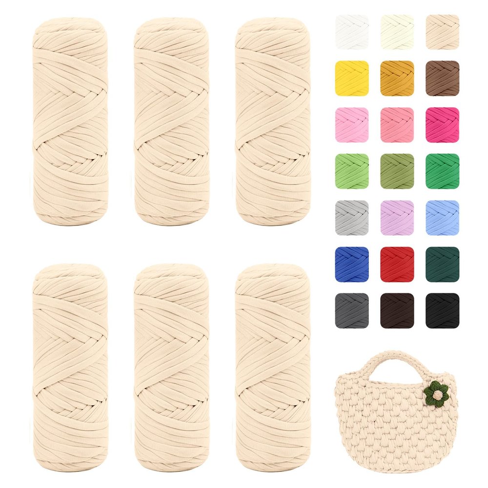 Maxee 1,200 g T-Shirt Yarn, 6-Pack, 200 g/75 m Each