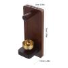 Wooden Doorbell with Brass Chime, Retro Entry Bell view 2