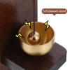 Wooden Doorbell with Brass Chime, Retro Entry Bell view 3