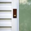 Wooden Doorbell with Brass Chime, Retro Entry Bell view 4